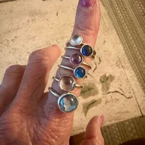 Assortment of Pandora rings